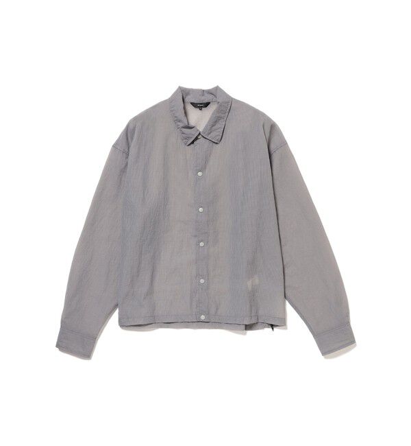 BEAMS「ショートレングス シアー コーチシャツ【ワイドショートフィット】」|シャツ・ブラウス|