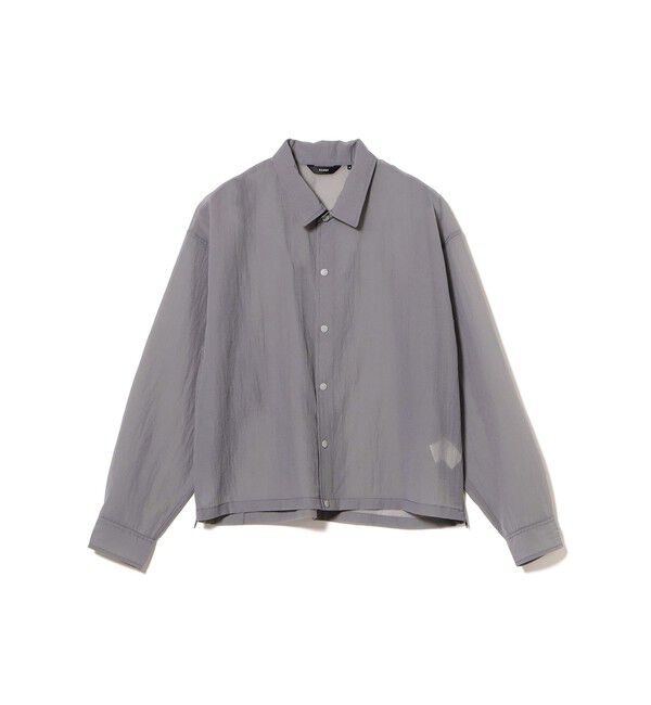 BEAMS「ショートレングス シアー コーチシャツ【ワイドショートフィット】」|シャツ・ブラウス|