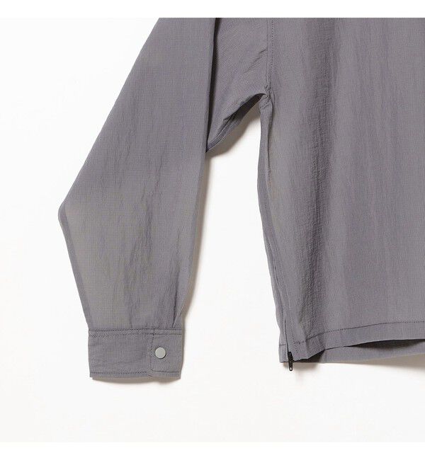 BEAMS「ショートレングス シアー コーチシャツ【ワイドショートフィット】」|シャツ・ブラウス|