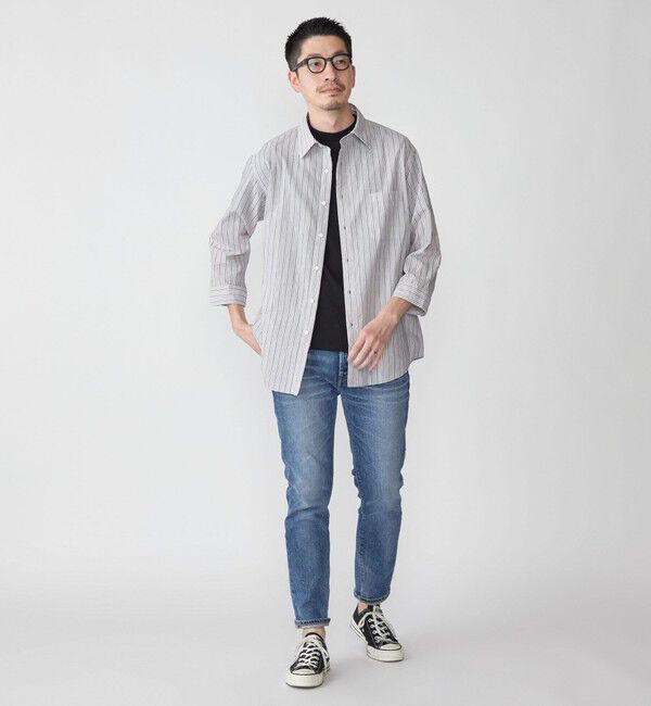 SHIPS「SHIPS: Herdmans コットン/リネン 7スリーブ シャツ」|シャツ・ブラウス|