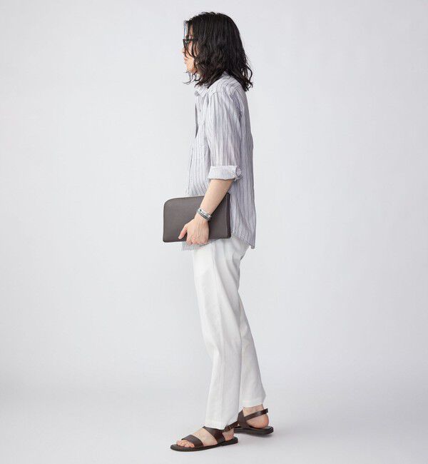 SHIPS「SHIPS: Herdmans コットン/リネン 7スリーブ シャツ」|シャツ・ブラウス|