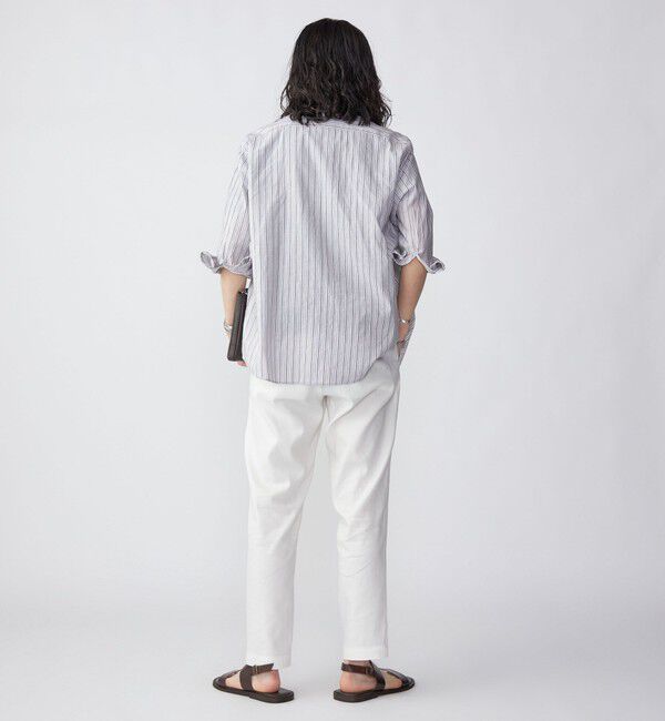 SHIPS「SHIPS: Herdmans コットン/リネン 7スリーブ シャツ」|シャツ・ブラウス|