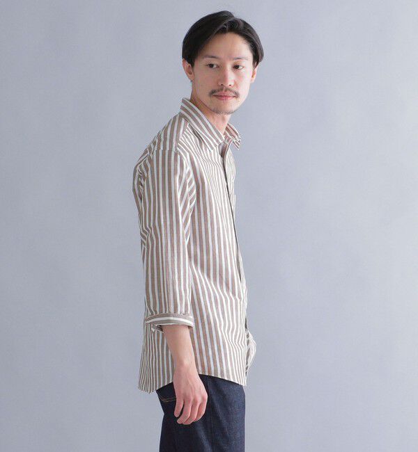 SHIPS「SHIPS: Herdmans コットン/リネン 7スリーブ シャツ」|シャツ・ブラウス|