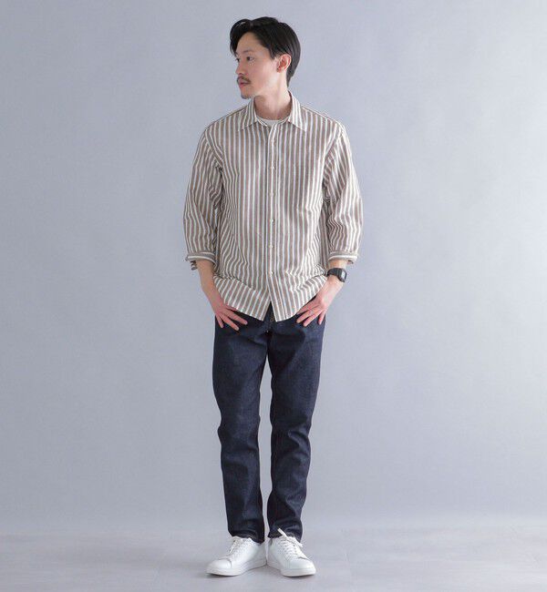 SHIPS「SHIPS: Herdmans コットン/リネン 7スリーブ シャツ」|シャツ・ブラウス|