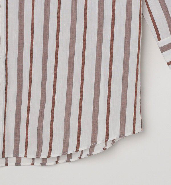 SHIPS「SHIPS: Herdmans コットン/リネン 7スリーブ シャツ」|シャツ・ブラウス|