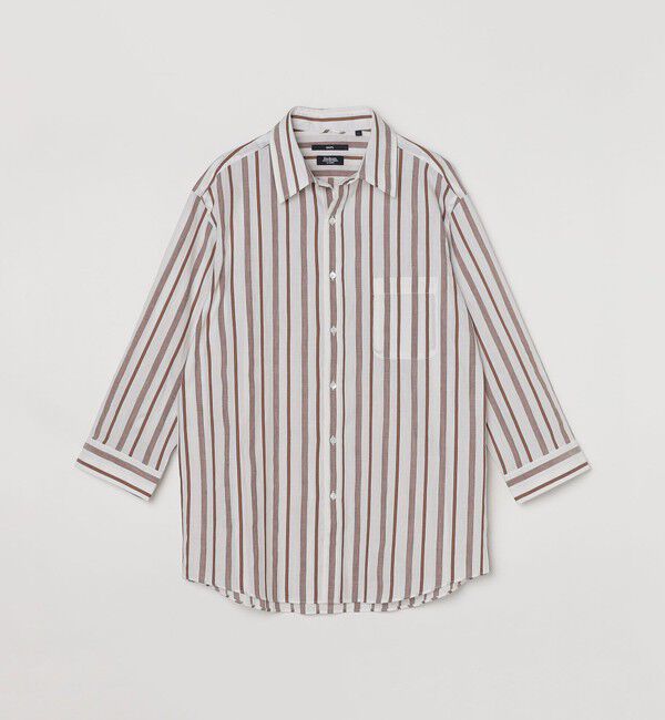 SHIPS「SHIPS: Herdmans コットン/リネン 7スリーブ シャツ」|シャツ・ブラウス|