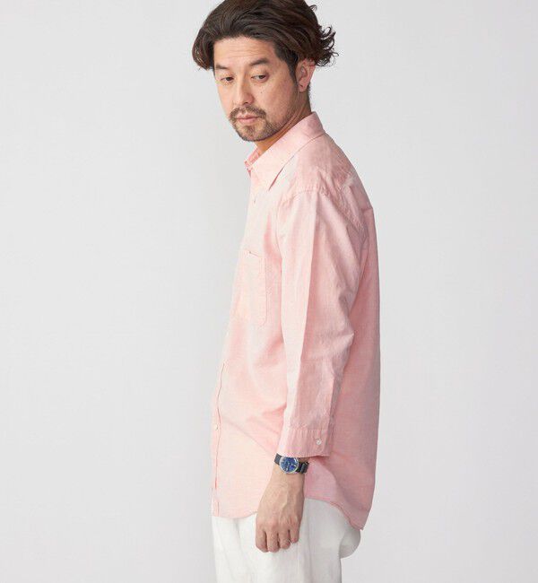 SHIPS「SHIPS: Herdmans コットン/リネン 7スリーブ シャツ」|シャツ・ブラウス|