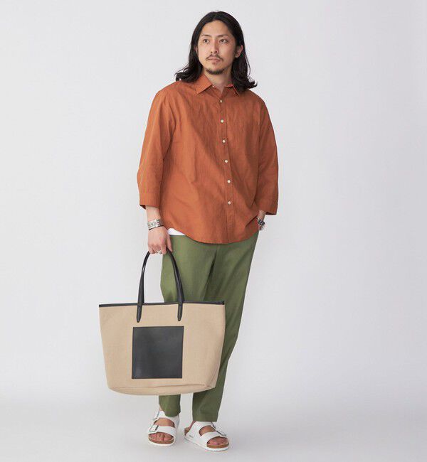 SHIPS「SHIPS: Herdmans コットン/リネン 7スリーブ シャツ」|シャツ・ブラウス|