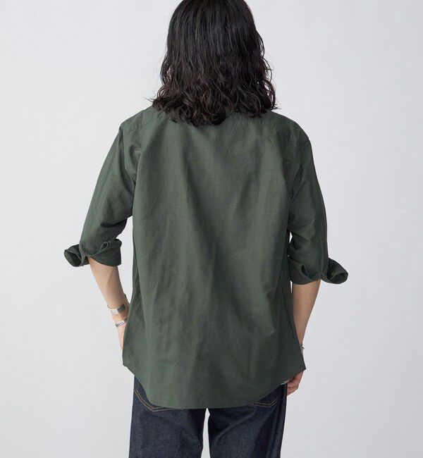 SHIPS「SHIPS: Herdmans コットン/リネン 7スリーブ シャツ」|シャツ・ブラウス|