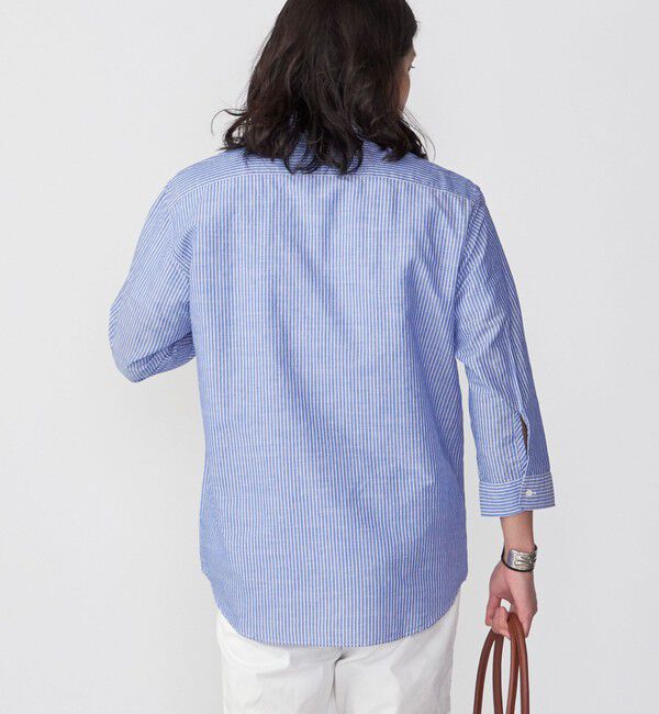 SHIPS「SHIPS: Herdmans コットン/リネン 7スリーブ シャツ」|シャツ・ブラウス|