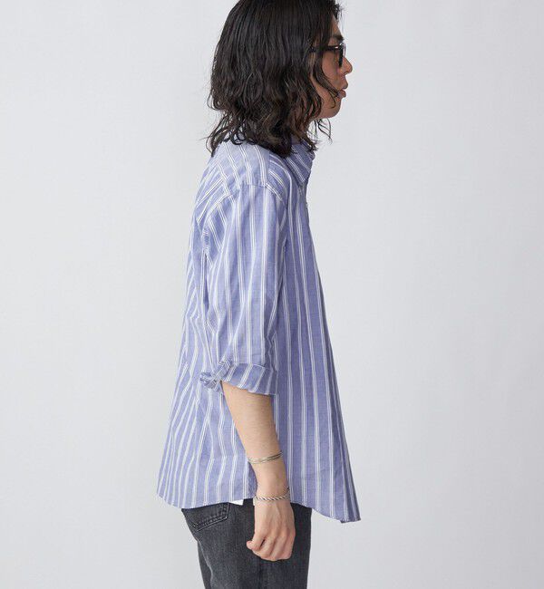 SHIPS「SHIPS: Herdmans コットン/リネン 7スリーブ シャツ」|シャツ・ブラウス|