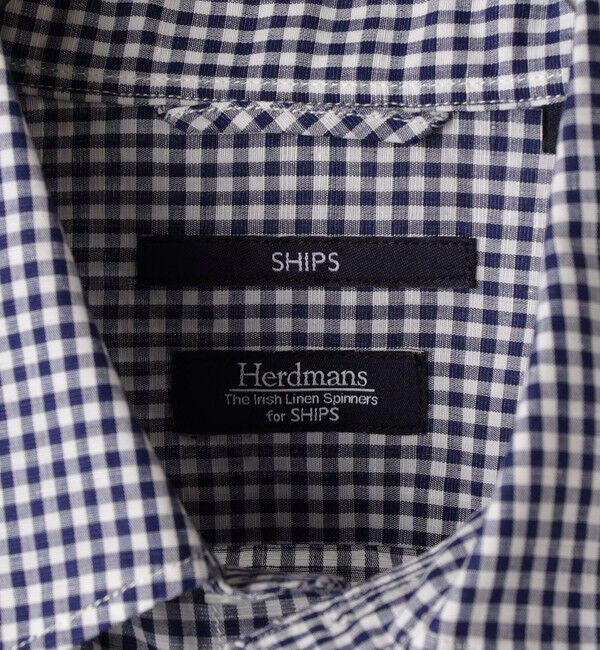 SHIPS「SHIPS: Herdmans コットン/リネン 7スリーブ シャツ」|シャツ・ブラウス|
