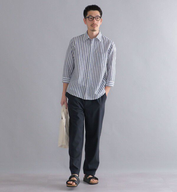 SHIPS「SHIPS: Herdmans コットン/リネン 7スリーブ シャツ」|シャツ・ブラウス|