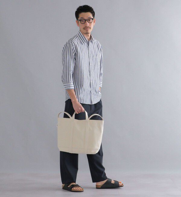 SHIPS「SHIPS: Herdmans コットン/リネン 7スリーブ シャツ」|シャツ・ブラウス|