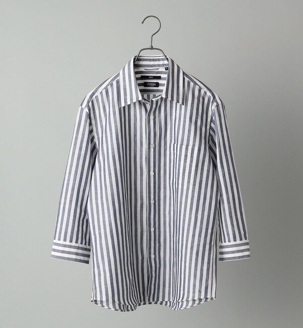 SHIPS「SHIPS: Herdmans コットン/リネン 7スリーブ シャツ」|シャツ・ブラウス|