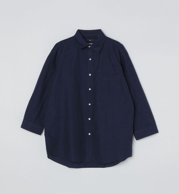 SHIPS「SHIPS: Herdmans コットン/リネン 7スリーブ シャツ」|シャツ・ブラウス|