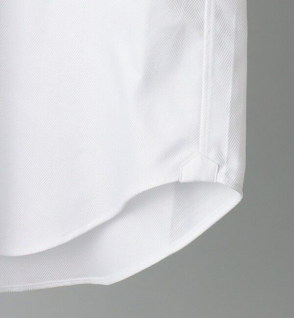 SHIPS「SHIPS: イージーアイロン ヘリンボーン 無地 ホリゾンタルカラー シャツ」|シャツ・ブラウス|