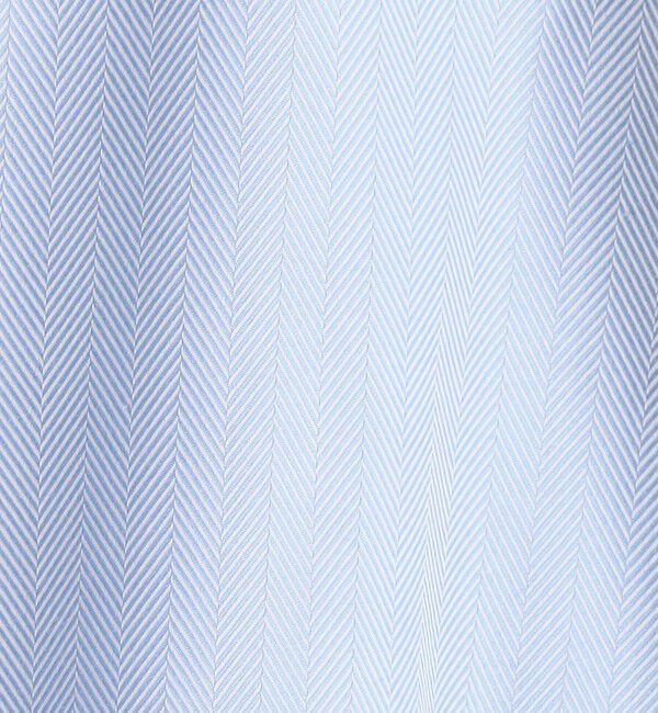 SHIPS「SHIPS: イージーアイロン ヘリンボーン 無地 ホリゾンタルカラー シャツ」|シャツ・ブラウス|