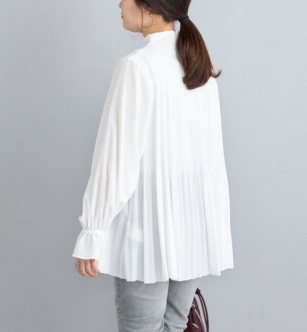SHIPS for women「〈手洗い可能〉キュプラポリプリーツブラウス◇」|シャツ・ブラウス|