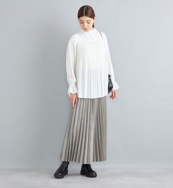 SHIPS for women「〈手洗い可能〉キュプラポリプリーツブラウス◇」|シャツ・ブラウス|