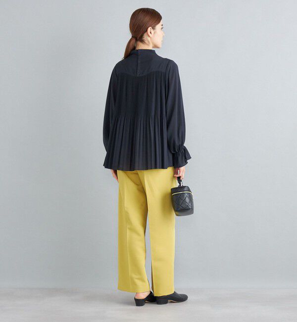 SHIPS for women「〈手洗い可能〉キュプラポリプリーツブラウス◇」|シャツ・ブラウス|