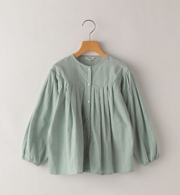 SHIPS KIDS「SHIPS KIDS:100～130cm / シャドー チェック タック ブラウス」|シャツ・ブラウス|