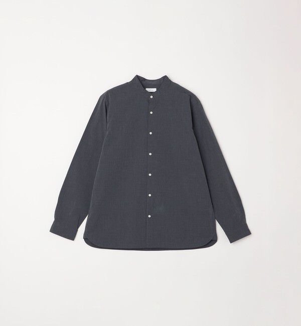 SHIPS any「SHIPS any: ストライプ / ソリッド リラックス バンドカラー シャツ 25AW◇」|シャツ・ブラウス|