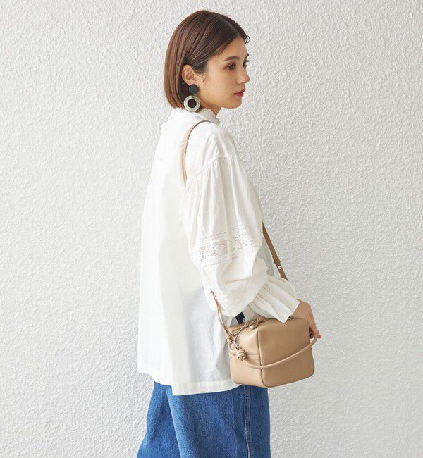 SHIPS for women「〈手洗い可能〉綿 ピコレース デザイン ブラウス ◇」|シャツ・ブラウス|