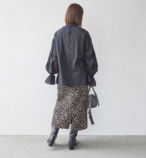 SHIPS for women「〈手洗い可能〉綿 ピコレース デザイン ブラウス ◇」|シャツ・ブラウス|