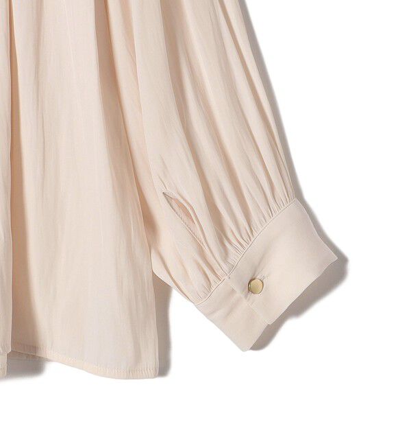 SHIPS Colors 「SHIPS Colors:〈洗濯機可能〉サテン ギャザー シャツ◇」|シャツ・ブラウス|