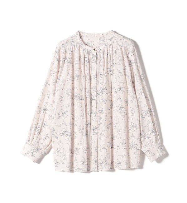 SHIPS Colors 「SHIPS Colors:〈洗濯機可能〉サテン ギャザー シャツ◇」|シャツ・ブラウス|