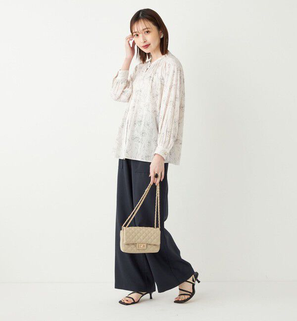 SHIPS Colors 「SHIPS Colors:〈洗濯機可能〉サテン ギャザー シャツ◇」|シャツ・ブラウス|