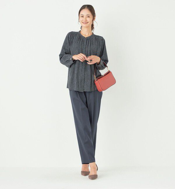 SHIPS Colors 「SHIPS Colors:〈洗濯機可能〉サテン ギャザー シャツ◇」|シャツ・ブラウス|