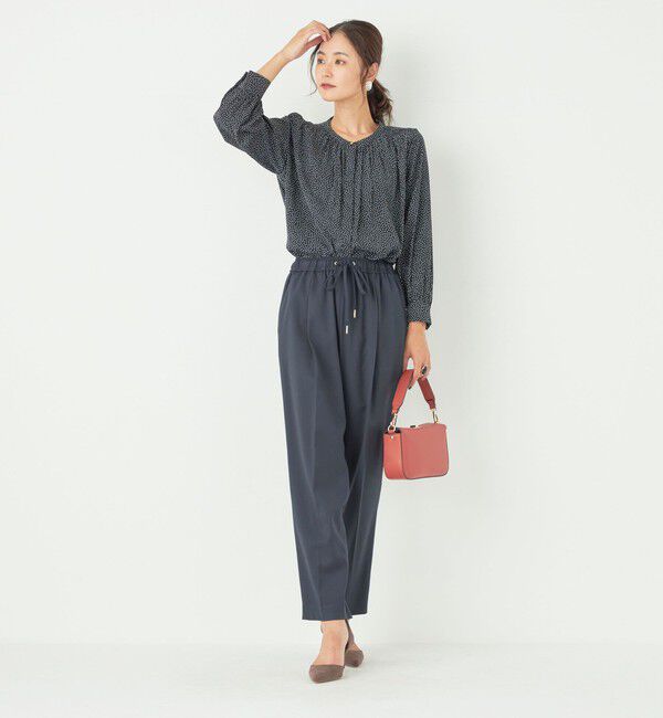 SHIPS Colors 「SHIPS Colors:〈洗濯機可能〉サテン ギャザー シャツ◇」|シャツ・ブラウス|