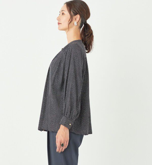 SHIPS Colors 「SHIPS Colors:〈洗濯機可能〉サテン ギャザー シャツ◇」|シャツ・ブラウス|