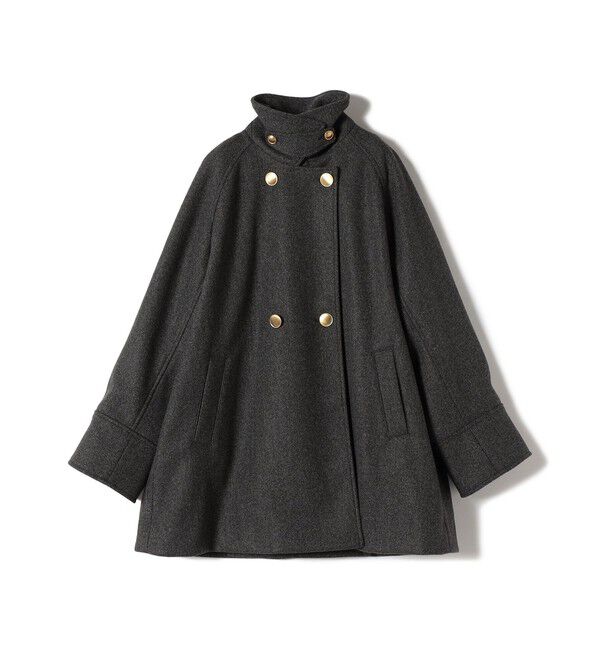 SHIPS for women「【WEB限定】〈手洗い可能〉ウール ライク ジャージー メルトン 2WAY Pコート」|ピーコート|