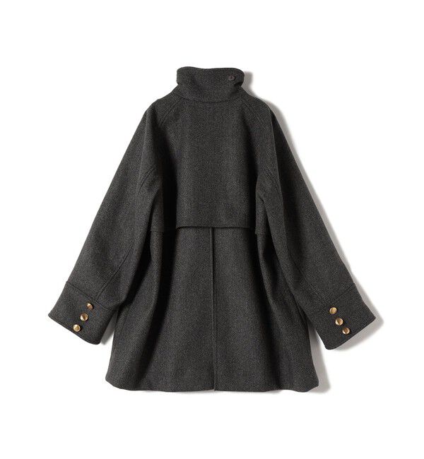 SHIPS for women「【WEB限定】〈手洗い可能〉ウール ライク ジャージー メルトン 2WAY Pコート」|ピーコート|