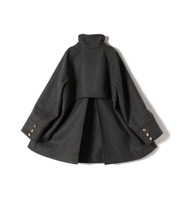 SHIPS for women「【WEB限定】〈手洗い可能〉ウール ライク ジャージー メルトン 2WAY Pコート」|ピーコート|