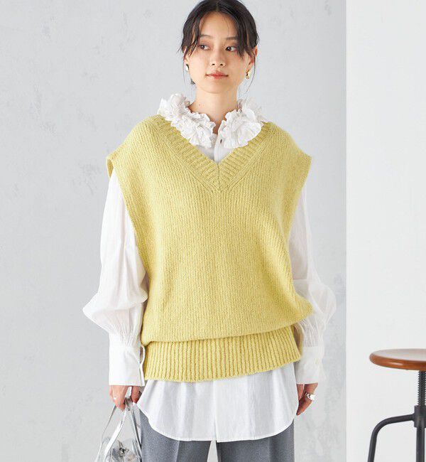 SHIPS for women「ファンシーヤーン 2WAY ベスト ◇」|ベスト・ジレ|