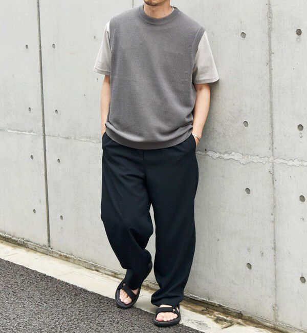 SHIPS any「SHIPS any: 〈洗濯機可能〉シアー ニット クルーネック プルオーバー ベスト◇」|ベスト・ジレ|