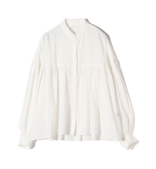 SHIPS for women「〈洗濯機可能〉スタンドフリル ボリューム ブラウス 24SS ◇」|シャツ・ブラウス|