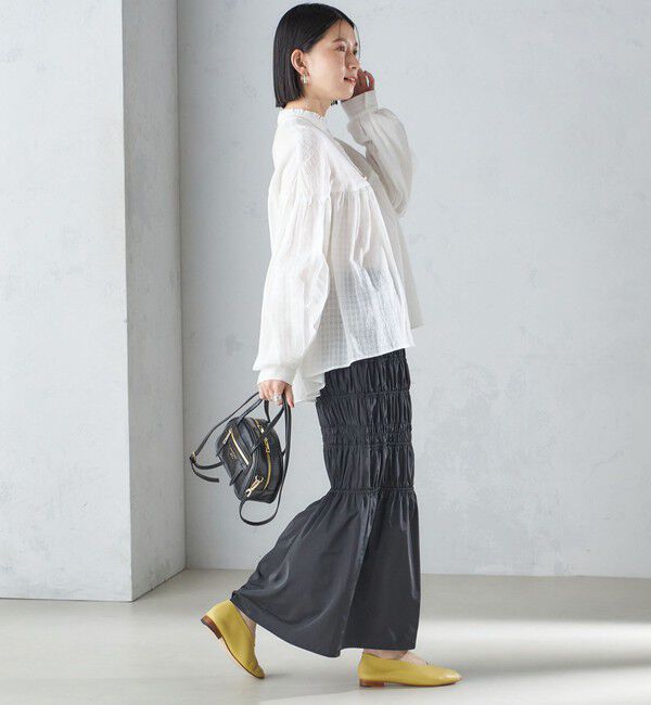 SHIPS for women「〈洗濯機可能〉スタンドフリル ボリューム ブラウス 24SS ◇」|シャツ・ブラウス|