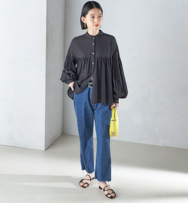 SHIPS for women「〈洗濯機可能〉スタンドフリル ボリューム ブラウス 24SS ◇」|シャツ・ブラウス|