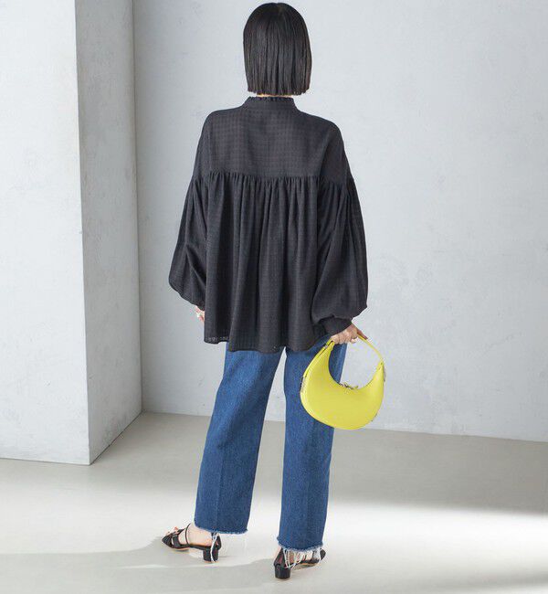 SHIPS for women「〈洗濯機可能〉スタンドフリル ボリューム ブラウス 24SS ◇」|シャツ・ブラウス|