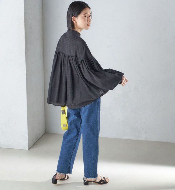 SHIPS for women「〈洗濯機可能〉スタンドフリル ボリューム ブラウス 24SS ◇」|シャツ・ブラウス|