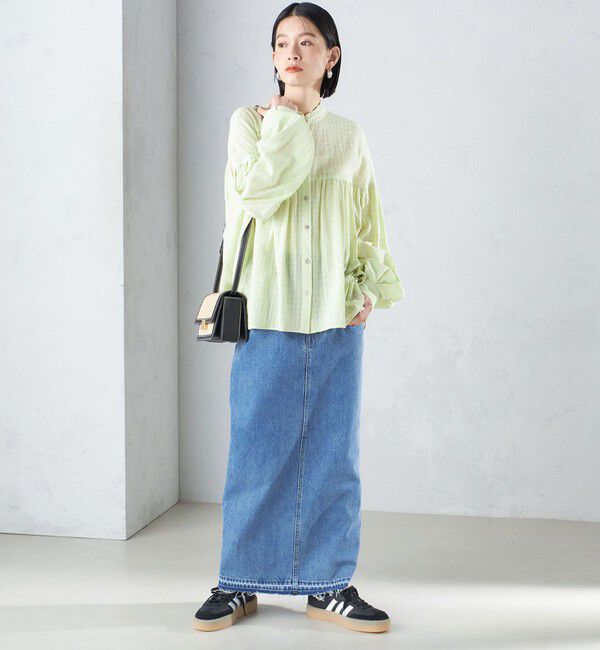 SHIPS for women「〈洗濯機可能〉スタンドフリル ボリューム ブラウス 24SS ◇」|シャツ・ブラウス|