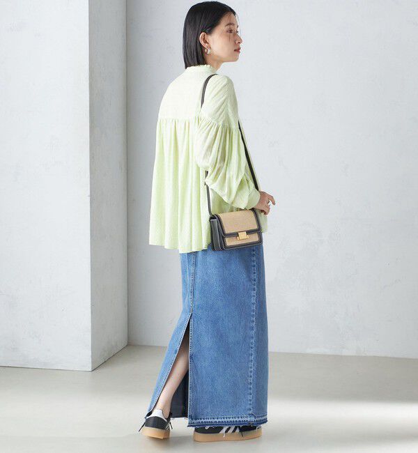 SHIPS for women「〈洗濯機可能〉スタンドフリル ボリューム ブラウス 24SS ◇」|シャツ・ブラウス|