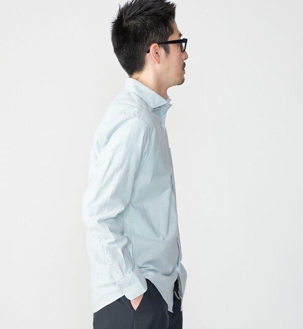 SHIPS「SHIPS: セミワイドカラー ライトオックス ロングスリーブ シャツ」|シャツ・ブラウス|