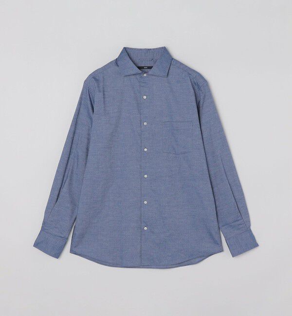 SHIPS「SHIPS: セミワイドカラー ライトオックス ロングスリーブ シャツ」|シャツ・ブラウス|