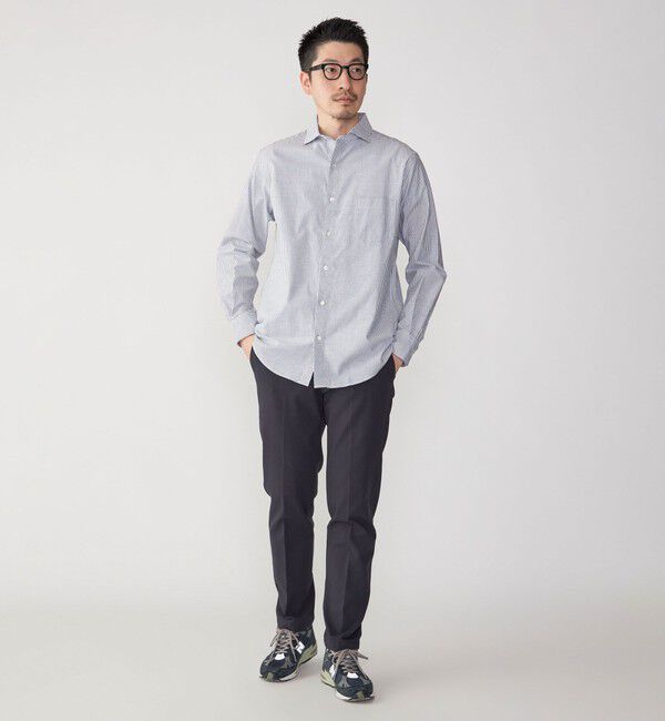 SHIPS「SHIPS: セミワイドカラー ライトオックス ロングスリーブ シャツ」|シャツ・ブラウス|